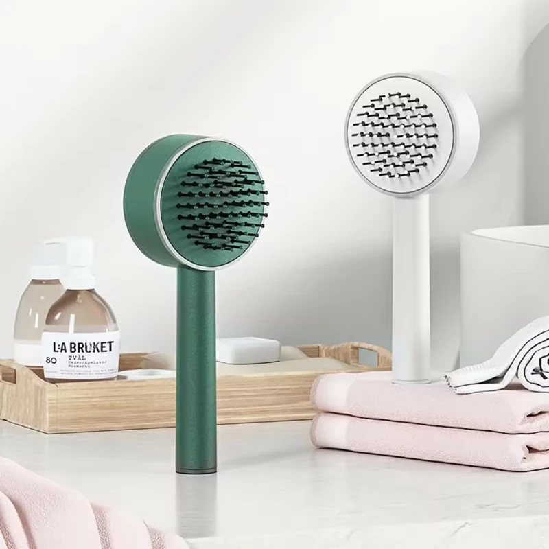 

Горячая Распродажа, портативная самоочищающаяся и не обрастающая отрицательные ионы прямая щетка для волос, 3D воздушная подушка, массажная расческа