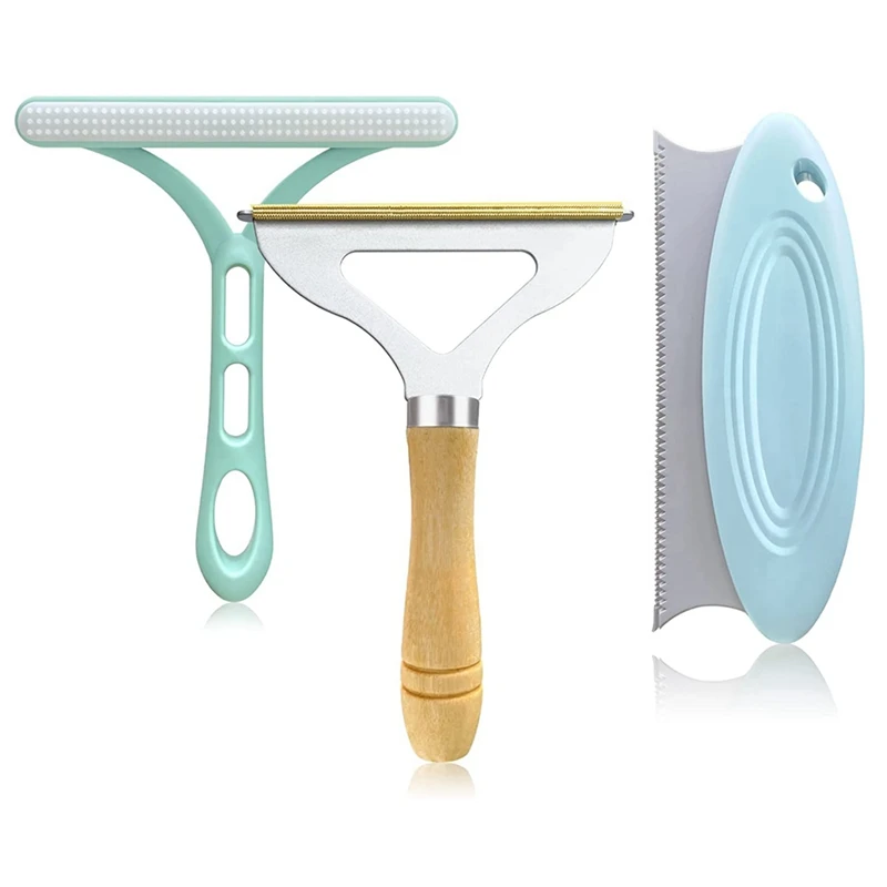

ABSF Pack Of 3 Pet Hair Remover, Portable Lint Remover, Dog Hair Removal And Cat Hair Remover, For Clothes, Carpet, Sofa