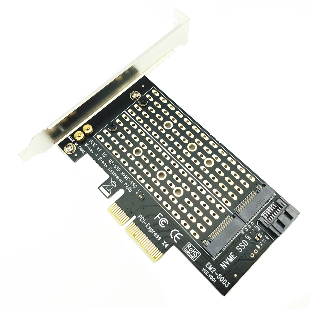 SSD Adapter Card PCI Express to M2 NVME/SATA M.2