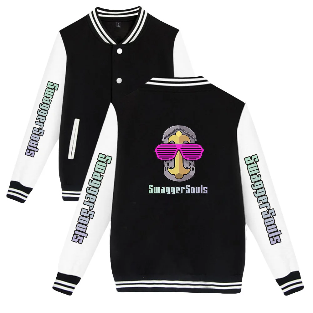 

New Swagger Souls Surrounding Autumn and Winter Men's and Women's Casual Fashion Long Sleeve Baseball Coat