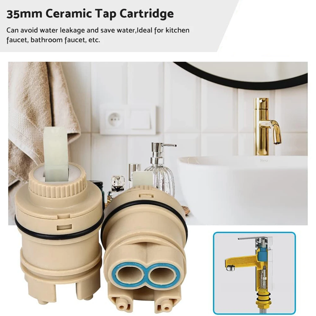 

Tap Mixing High spool Valve 35mm Faucet Accessories Ceramic Cartridge Faucet Cartridge Mixer Kitchen Bath Basin Shower