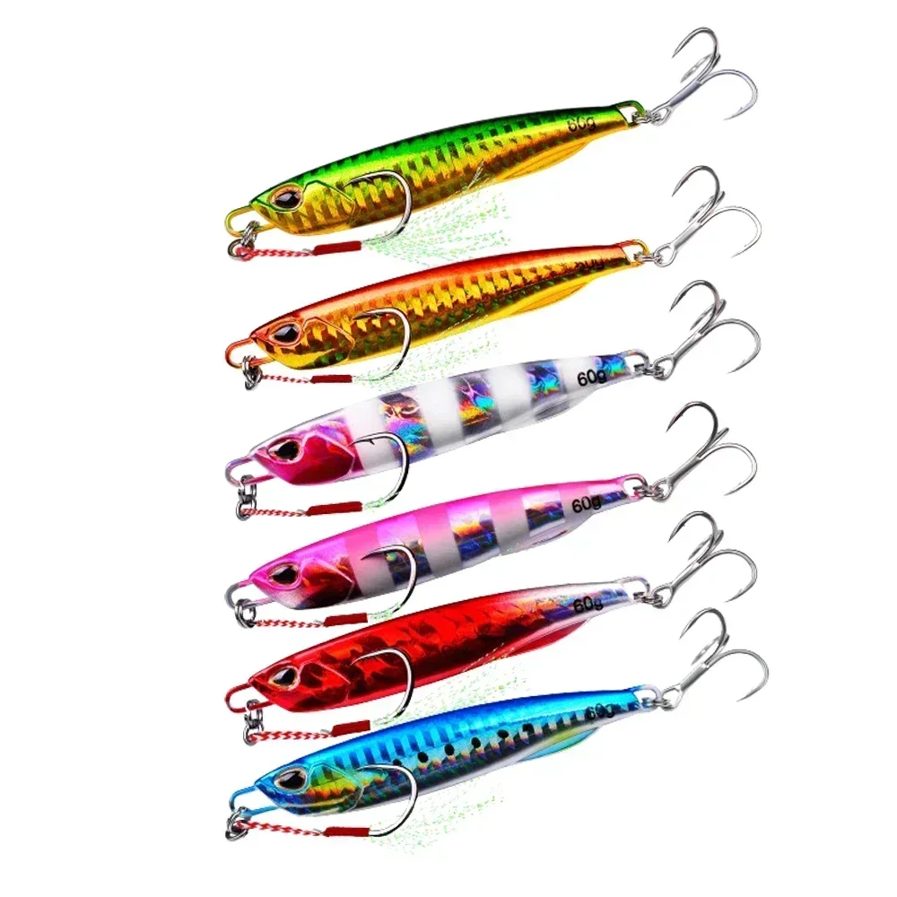 Enhanced Metal Jig Fishing Lure - Versatile and Durable Trolling Bait