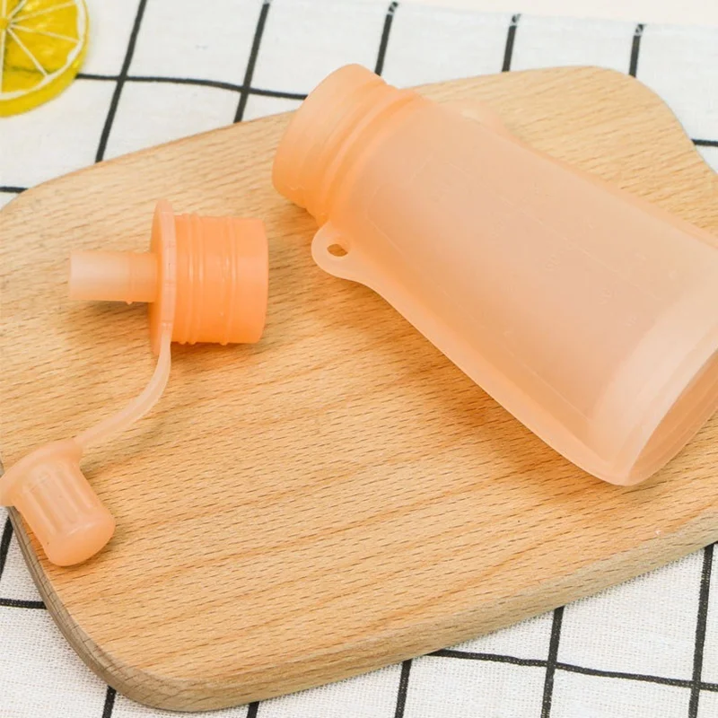 Baby Portable Milk Storage Bag Newborn Silicone Complementary Food Bag Children&rsquo;s Water Bag Baby Outdoor Folding Drinking Bag