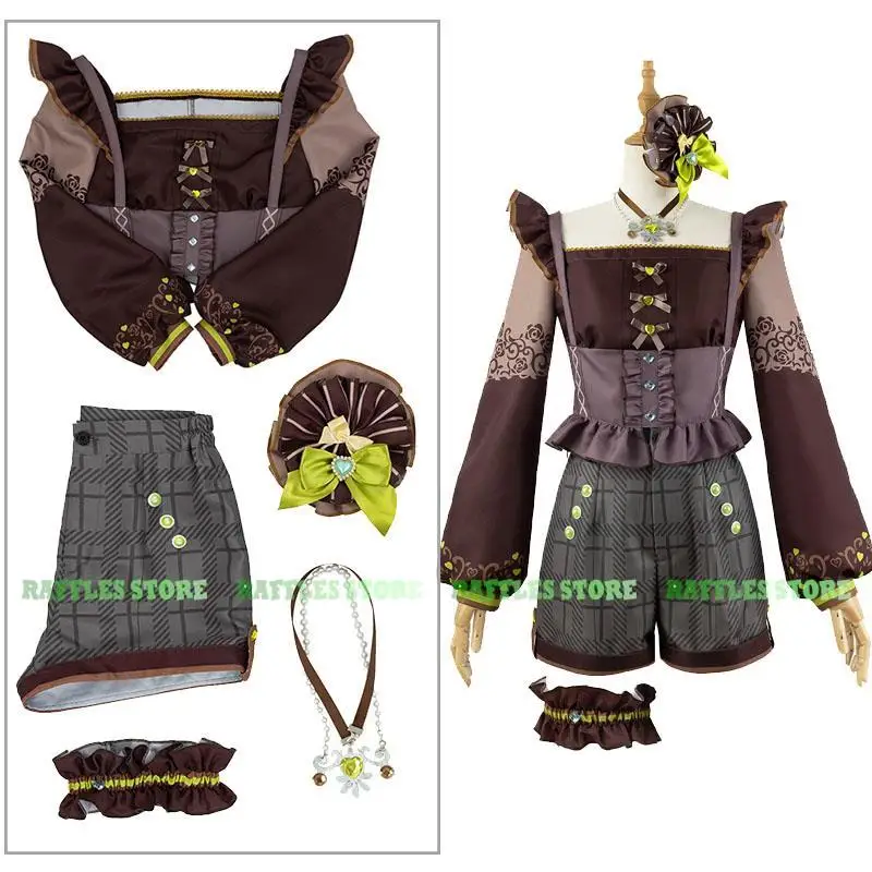 

PJSK Project Sekai Kusanagi Nene Cosplay Costume Wig New Top Shorts Suit Halloween Party Cute Outfit Game Anime Cosplay Clothes