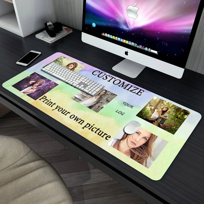 

Best selling private customized HD printing large mouse pad large computer lockedge keyboard pad computer desktop pad gaming pc