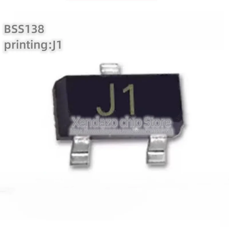 50 Pz/Lotto Muslimb Bss138 Serigrafia J1 Sot-23 Confezione Mosfet Originale A Canale N Originale