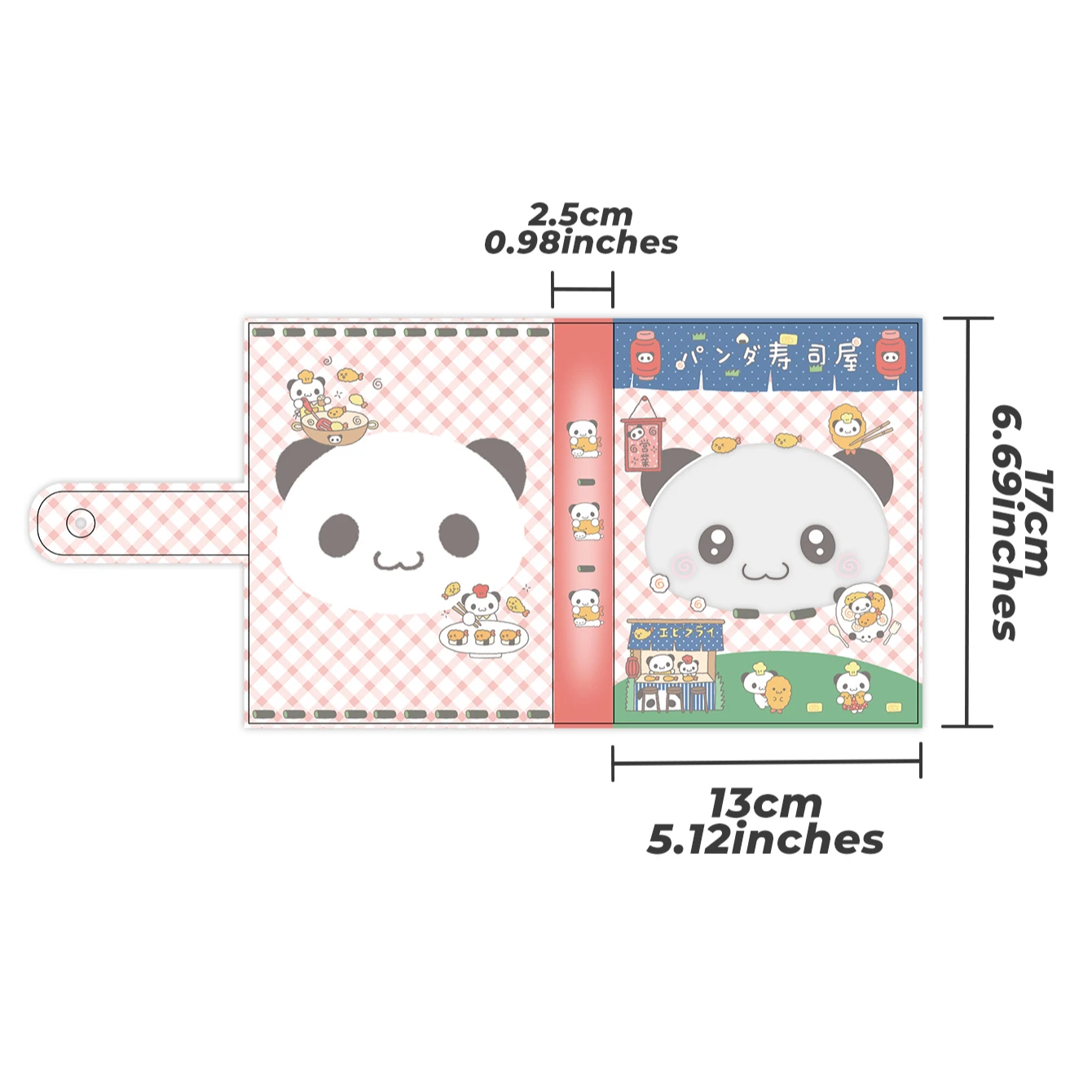 WAKAWAKA Kawaii Panda Theme Storage Album A6 Stitched Folder Cute Sticker Storage 40 Pages for Scrapbooking Material stickers scrapbooking supplies scrapbooking paper