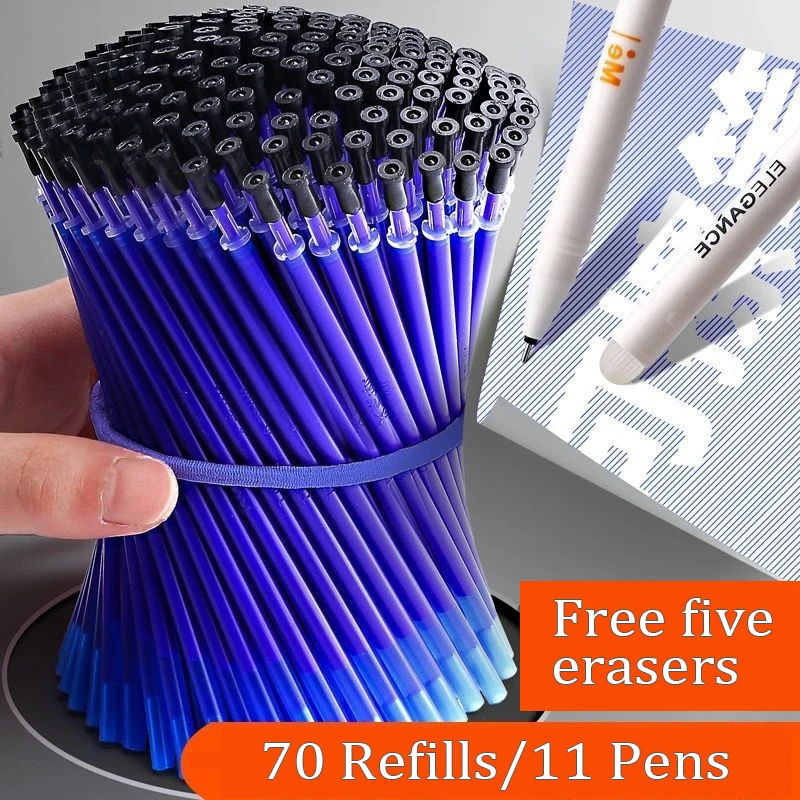 ErasableGelPensRefillsErasers05mmPensforWritingStationery