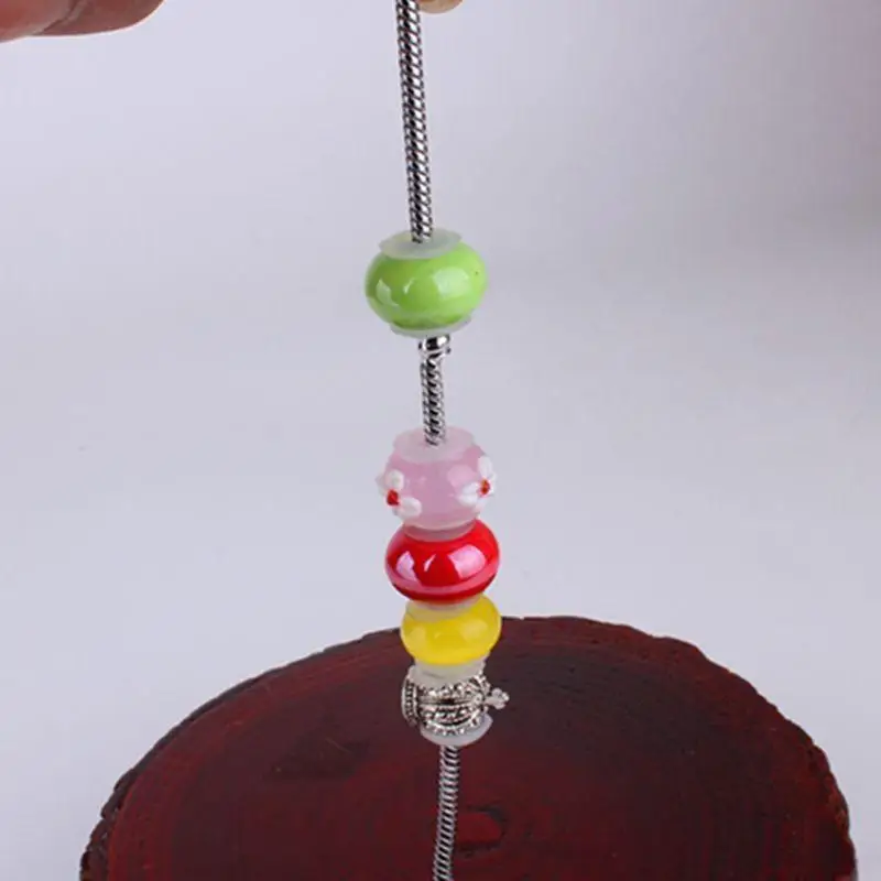 A52E 10 Stück Ringperlen-Abstandshalter aus Silikon, Gummistopfen für DIY-Handwerk, Schmuck
