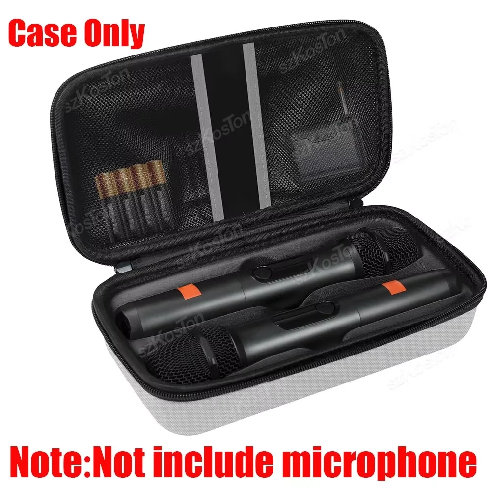 Portable EVA Wireless Microphone Storage Bag & Carrying Case