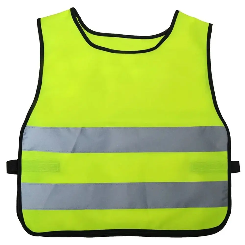 Casual High Visibility Kids Safety Vest Comfortable Wear Resistant Reflective Vest Jacket Breathable Traffic Waistcoat Night
