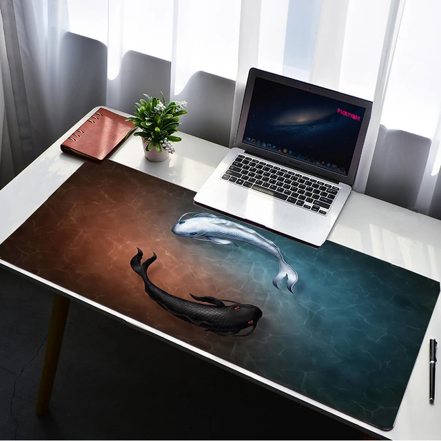 Computer Mat Big Fish Mousepad Fish Desk Protector Pad on The