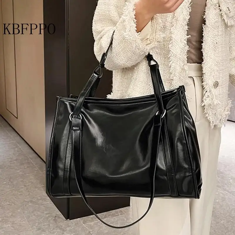 

Simple Fashion Versatile Large Capacity Shoulder Bag Women 2023 Brand New High Quality Pu Portable Messenger Ladies Bags