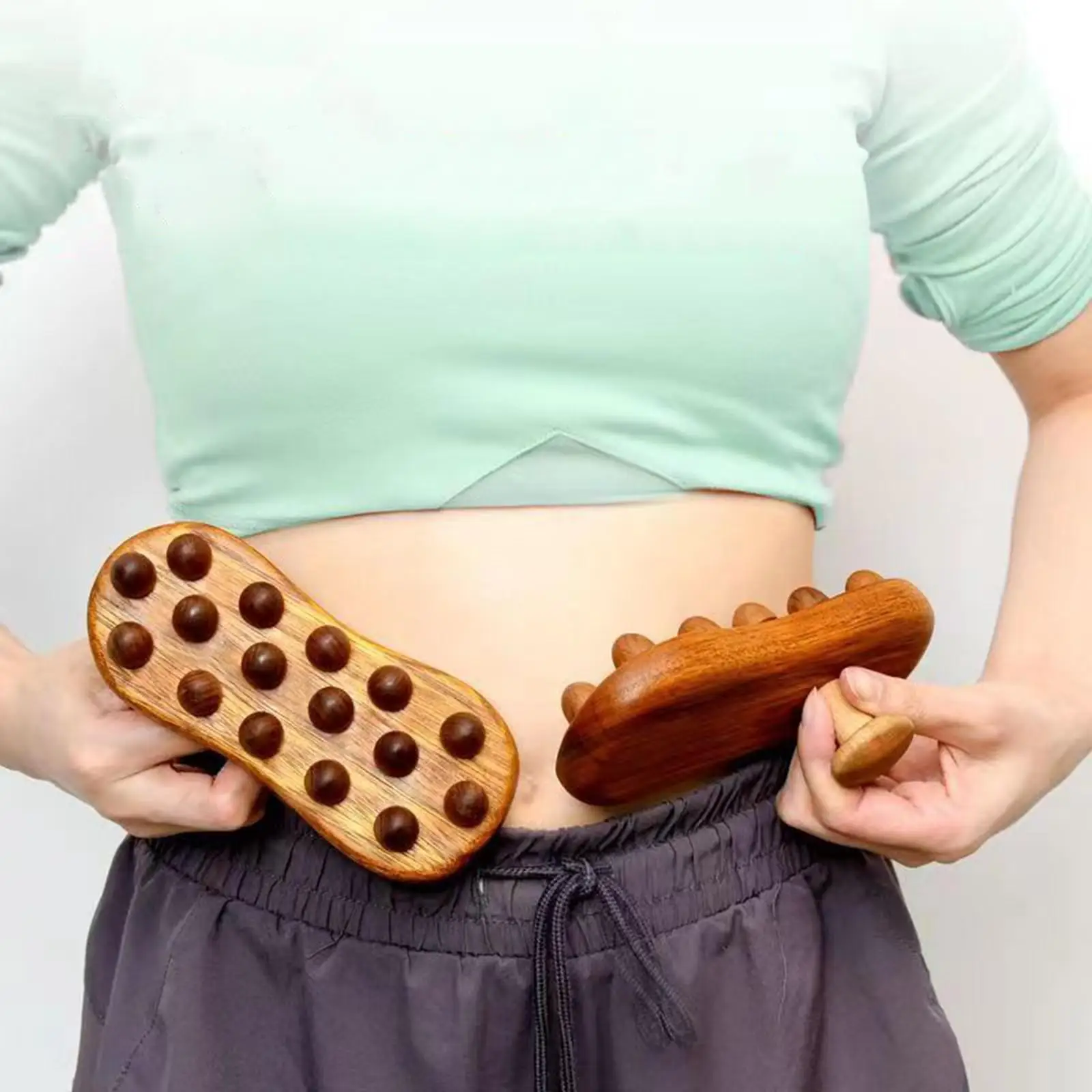 Wooden Massage Body Brush Body Massager for Back Body Contouring Waist