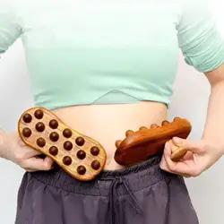 Wooden Massage Body Brush Body Massager for Back Body Contouring Waist