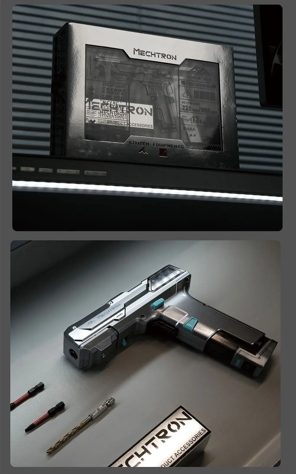 Mechtron TL-G007S Cyberpunk Hammer Drill