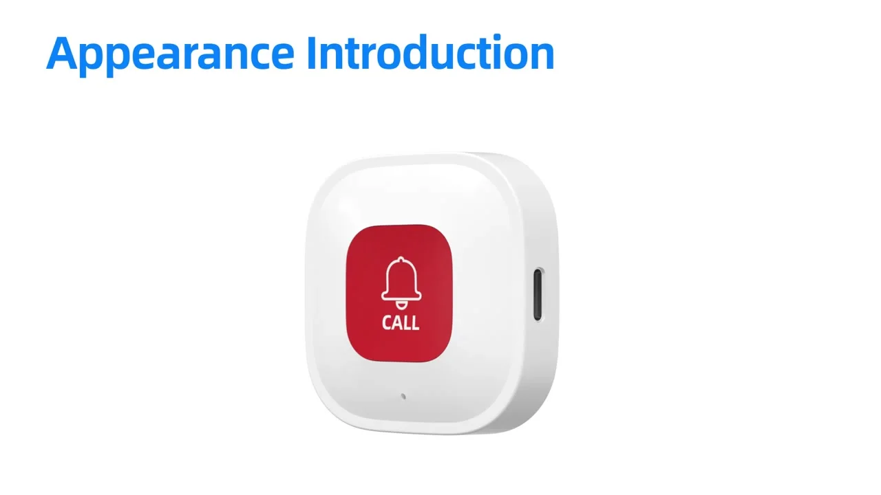 Pulsante SOS Wi-Fi Per Anziani – Allarme Emergenza Con App Tuya, Portatile E Condivisibile Con Più Utenti