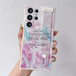 SoCouple Cute Marble Soft Silicone Wrist Strap Phone Holder Case - Redmi Note 12ProPlus (ZK03)