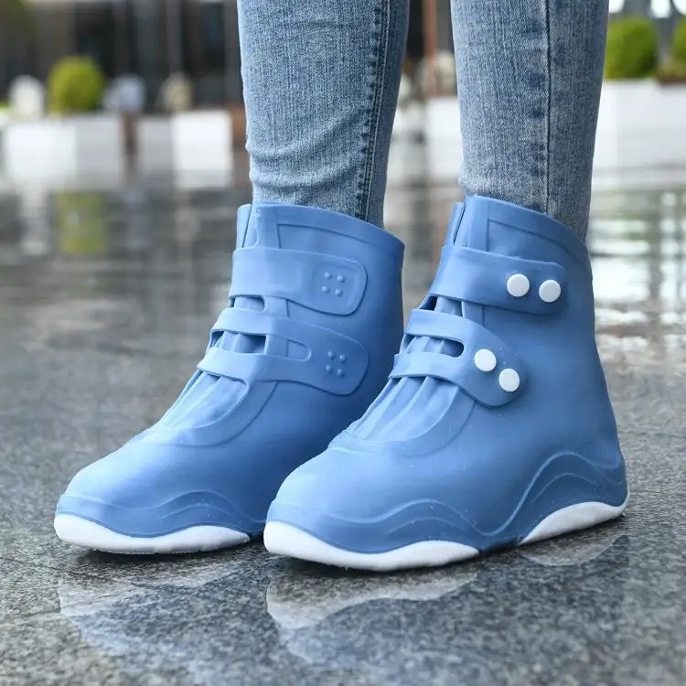 Thiened Rain Boot Covers Men Women Outdoor Wear Waterproof Non Slip New Sle for Rainy Days Mesterco H-08 oe Covers