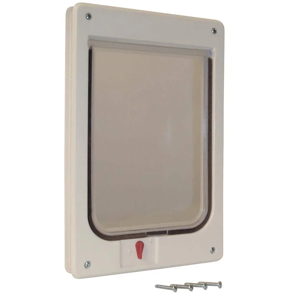 US 7.5 x 10.5 Large Chubby Kat Pet Door with Rigid Flap