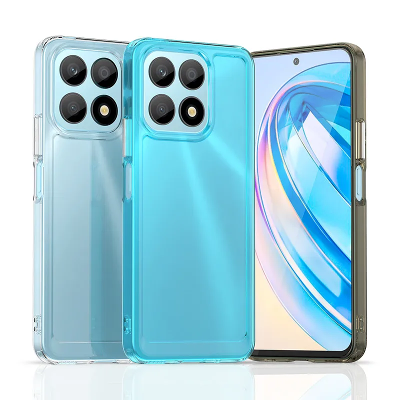 

For Honor X8A Case For Honor X8A 4G Cover 6.7 inch Shockproof Candy Soft Silicone Transparent Protective Bumper For Honor X8A