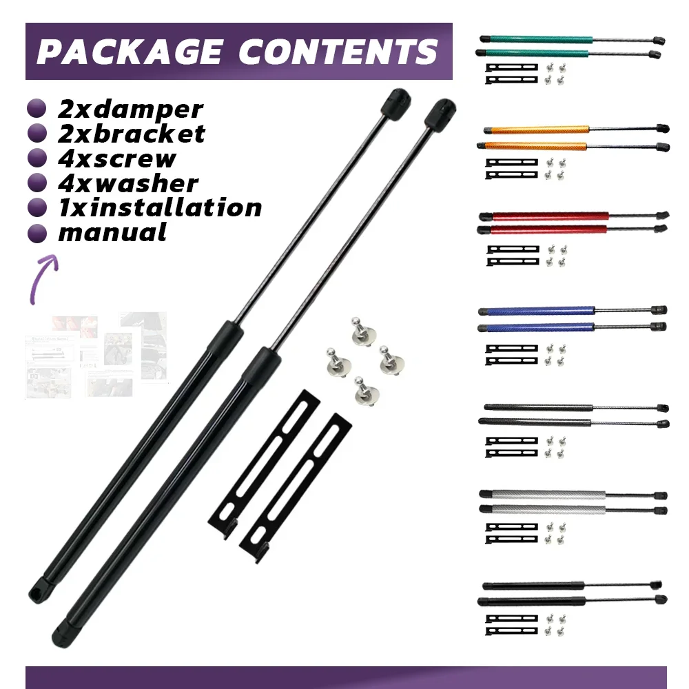 Bonnet Hood Struts For SEAT Leon MK3 5F 2012-Lift Supports Front Bonnet Hood Modify Gas Damper Struts Spring Shock No-Drill gas spring gas strut fitting