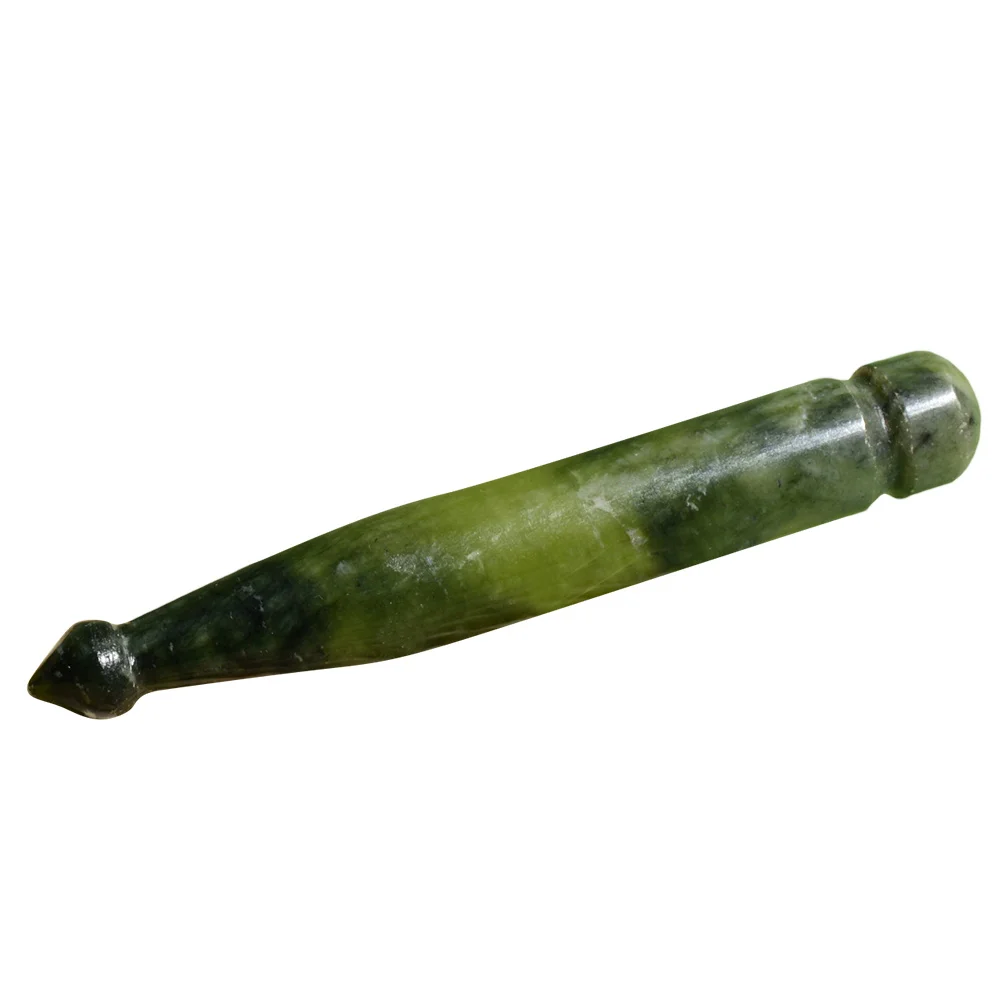 Jade Massage Stick Jade Trigger Point Massager Jade Acupressure Pen Gua Sha Tool Facial Massage Pen
