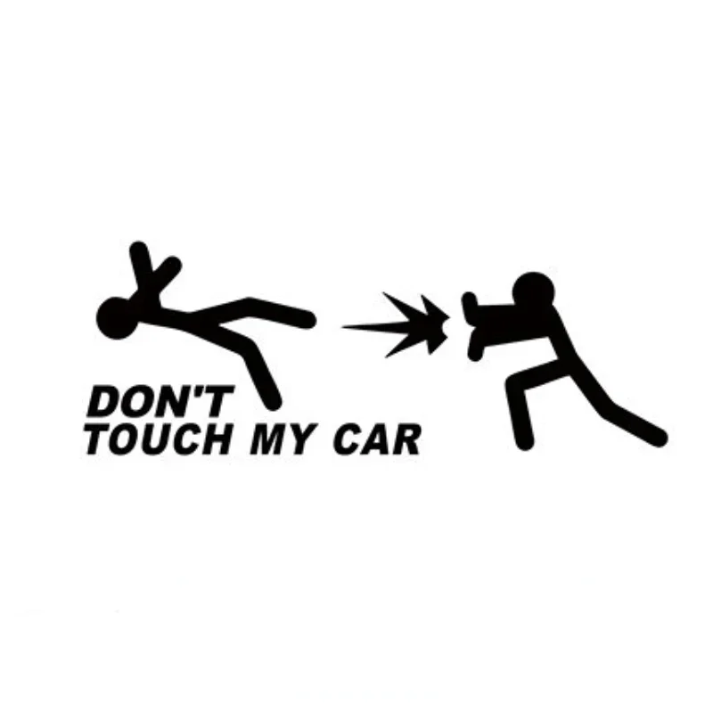 Creative Funny DON'T TOUCH MY CAR Personalized Reflective Stickers Car Bicycle Decal Decorative Sticker Exterior Accessories images - 6