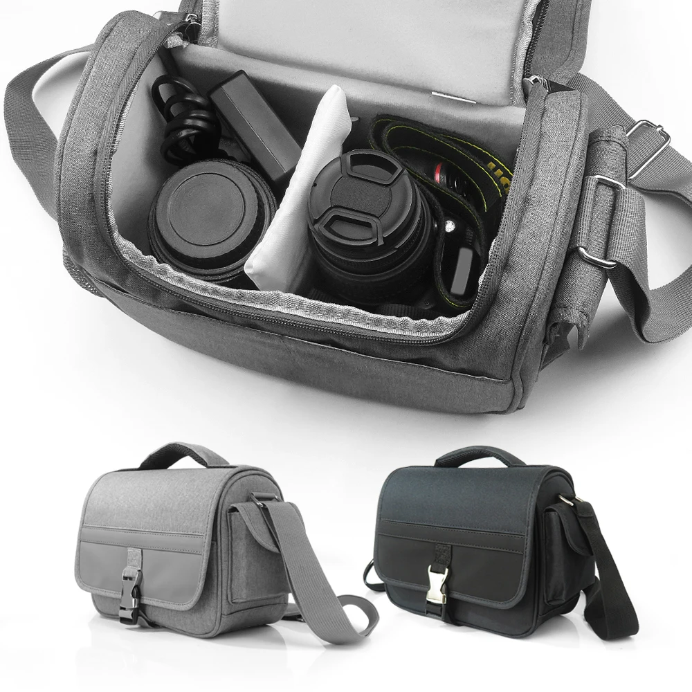 Portable Storage Bag For Camera Canon Fuji Nikon 2 Colors Gray Black 3