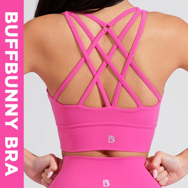 Buffbunny Bra Sports Women Cross Sexy Tops Yoga Fitness Beauty Back Elastic  Breathable Running Workout Female
