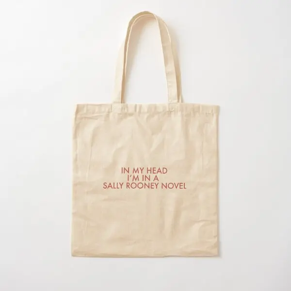 

In My Head I Am In A Sally Rooney Novel C Canvas Bag Fabric Designer Shoulder Bag Ladies Unisex Tote Handbag Fashion Foldable