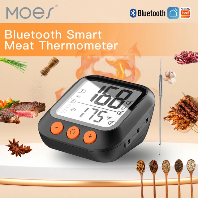 Wireless Meat Thermometer With 4 Temperature Probes, Smart Digital