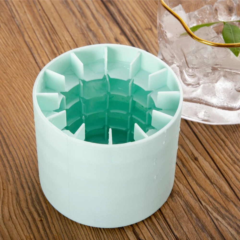 Silicone Ice Cube Ice Bucket Mold Food Grade Quickly Freeze Ice Creative  Cube Ice Cream Bucket for Wine Whiskey Beer Bar Kitchen - AliExpress