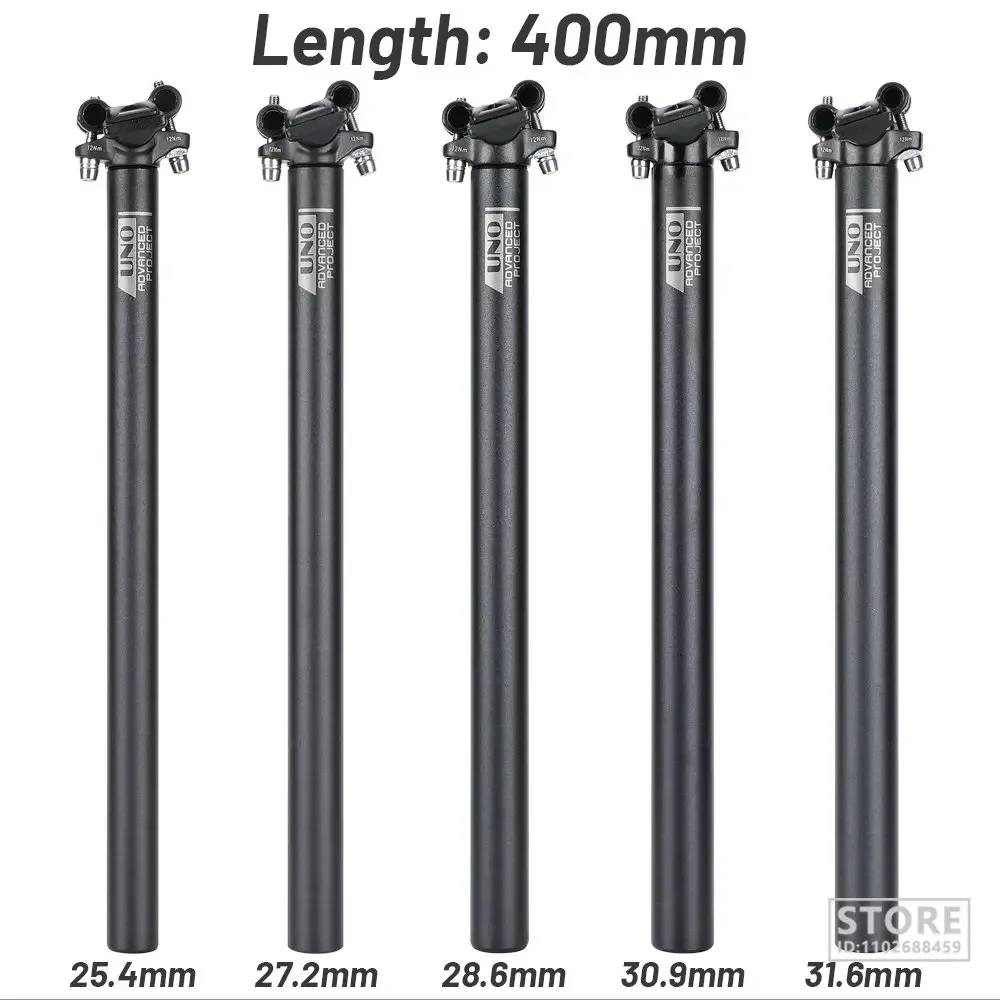 UNO Ultralight Bicycle Seatpost  Aluminum MTB Road Mountain Bike  Post  Tube 25.4/27.2/28.6/30.9/31.6*350/400mm 