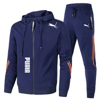 Ensemble de survêtement pour homme printemps-automne, sweat à capuche à manches longues et pantalon de jogging, 2 pièces, vêtements de sport décontractés pour la course à pied 6