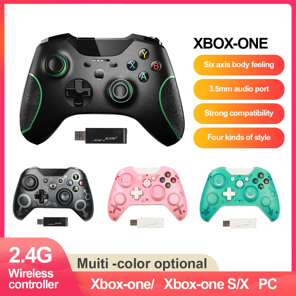 Xbox One Wireless Controller 2.4ghz, Compatible Xbox Series X S Gamepad Joystick For Ps3