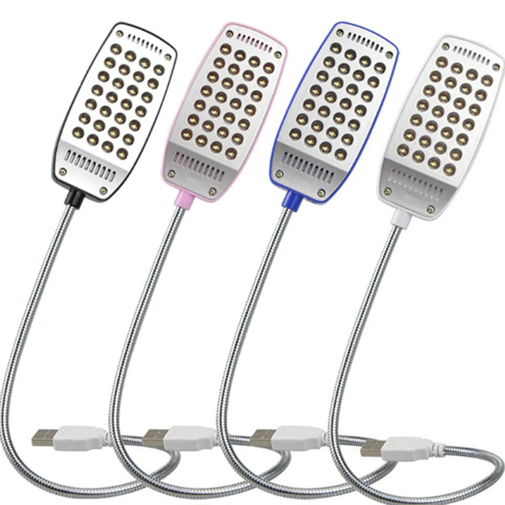 Packx2 -Lampada da lettura USB BASKOP 6W -orizzontale-Grigio