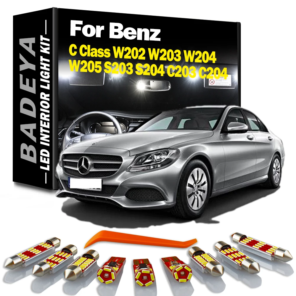 Детская ламсветильник BADEYA для Mercedes Benz C Class W202 W203 W204 W205 S203 S204 C203 C204, автомобильная светодиодная лампа