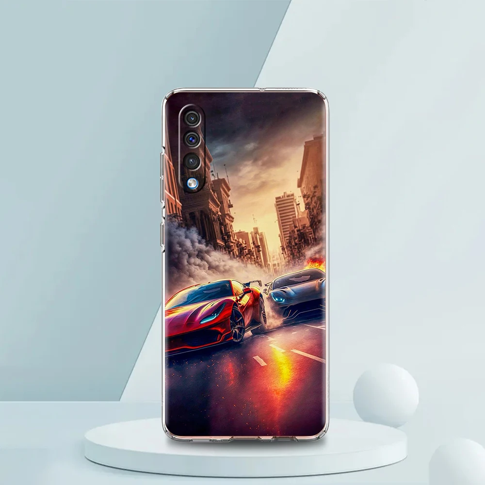 Neue Sportwagen Form Transparent Telefon Fall für Samsung Galaxy A12 A22 A50 A70 A40 A10 A20 A30 A02 A03S A04 Abdeckung Silikon Shell – Detail 7