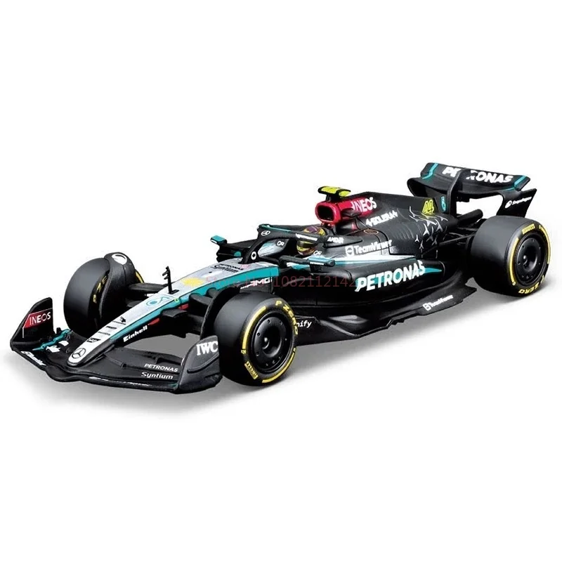 2024 New Bburago 1:43 Mercedes-Amg F1 W15 Alloy Miniature Diecast Model Amg Petronas F1 W15 Team #44 #64 Alloy Car Model ToyGift 6