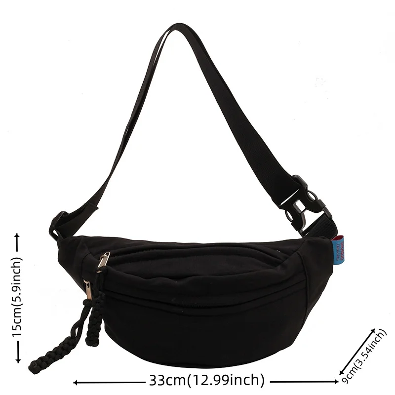 Women's Oxford Chest Pack Ladies Leisure Simplicity Crossbody Bags Female Versatile Shoulder Bags Fashion Sports Light Small Bag