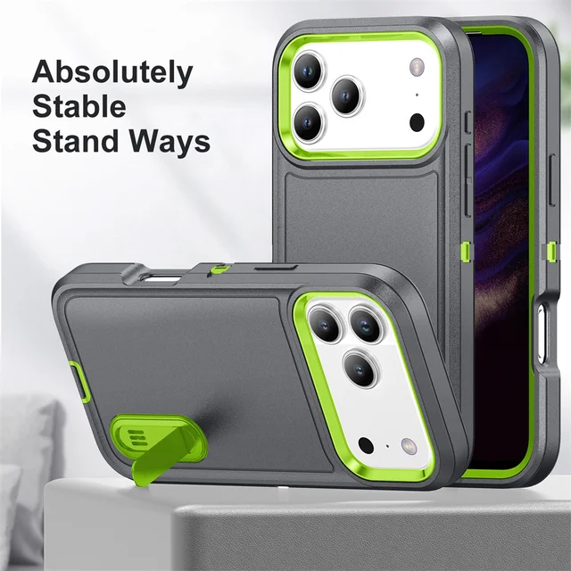 iPhone Military Defender Case with Kickstand 1