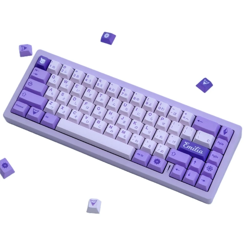 

124Keys Cartoon Frost Witch Keycaps XDA Thick PBT Keycap For 61/87/104/108 Layout Mechanical Keyboard Keycapoard