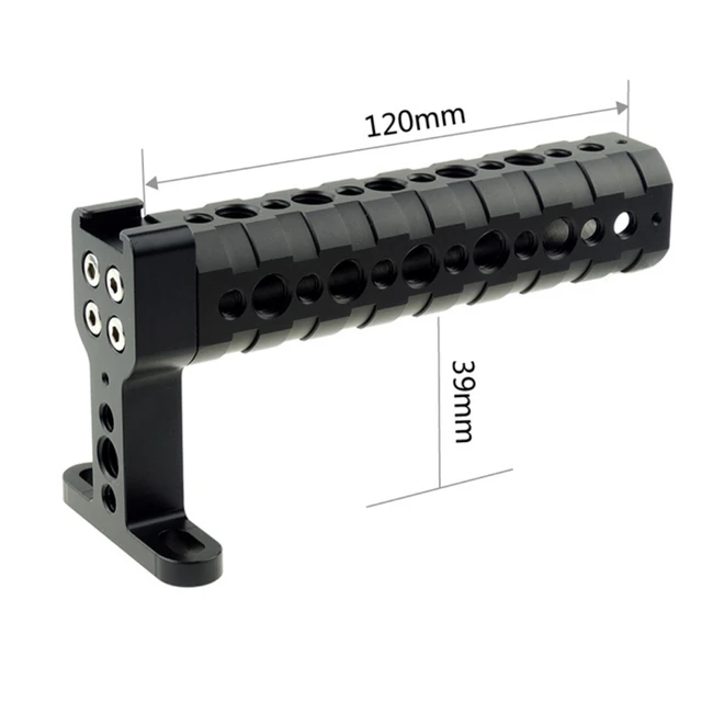 NICEYRIG Top Handle With Cold Shoe Mount - For DSLR, Sony, Canon, Nikon Camera Cages