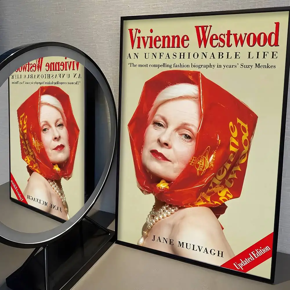 V-V-VivienneS-S Mode W-Westwood Poster Aufkleber Film Poster Drucken Wasserdichte Wandkunst Für Wohnzimmer Schlafzimmer Home Decor – Detail 11
