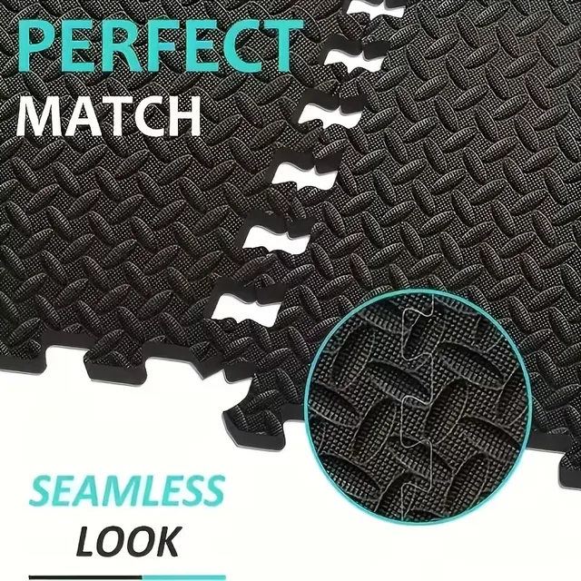 30x30cm 16 Pcs Interlocking Yoga Mat Home Gym and Yoga Equipment Protective Mat EVA Foam Non Slip Flooring Indoor Fitness 3