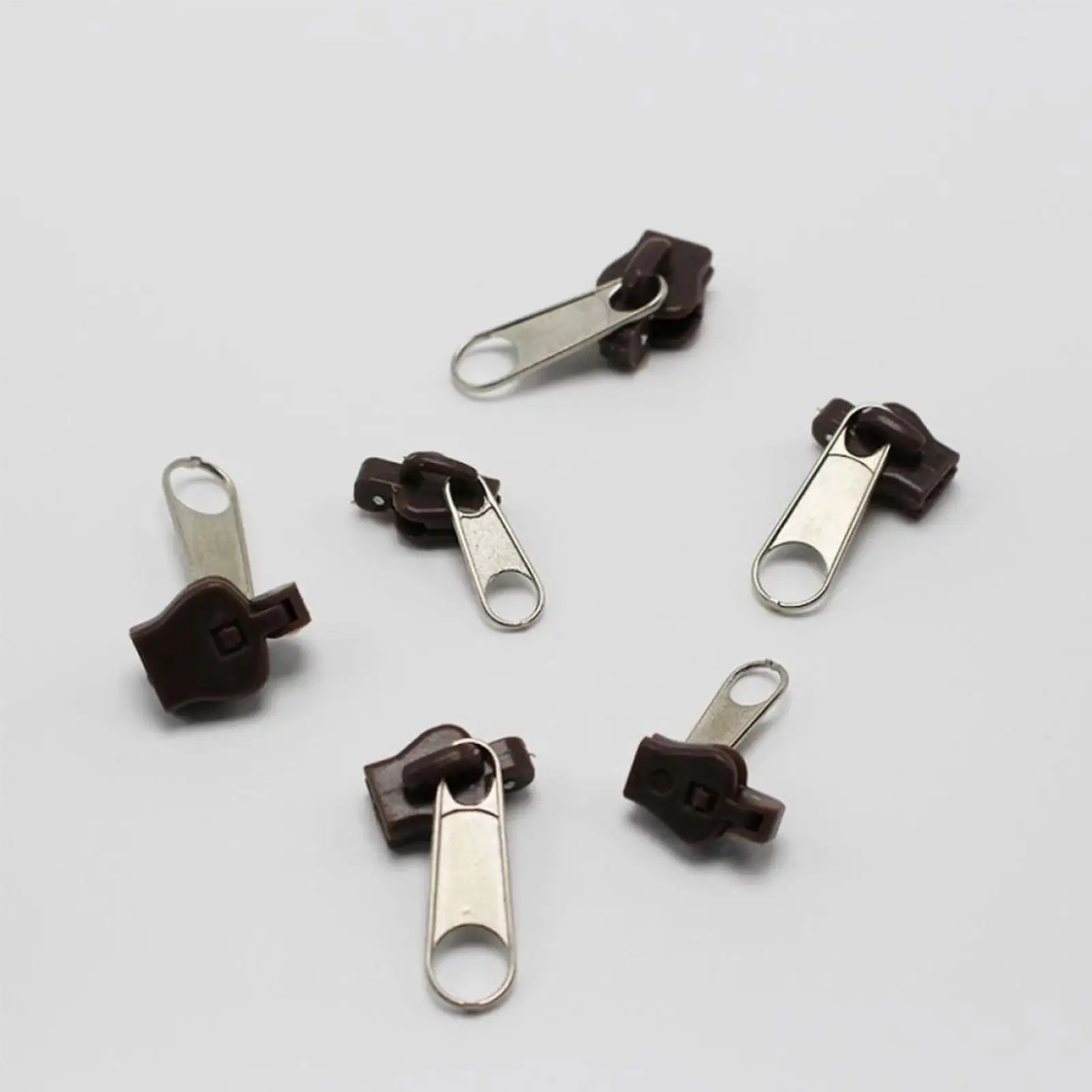 6pcs Zipper Repair Kit Sturdy Zip Fixer Heavy Duty Zipper Head Accessories Multifunctional Detachable Zip Slider Repair Kit