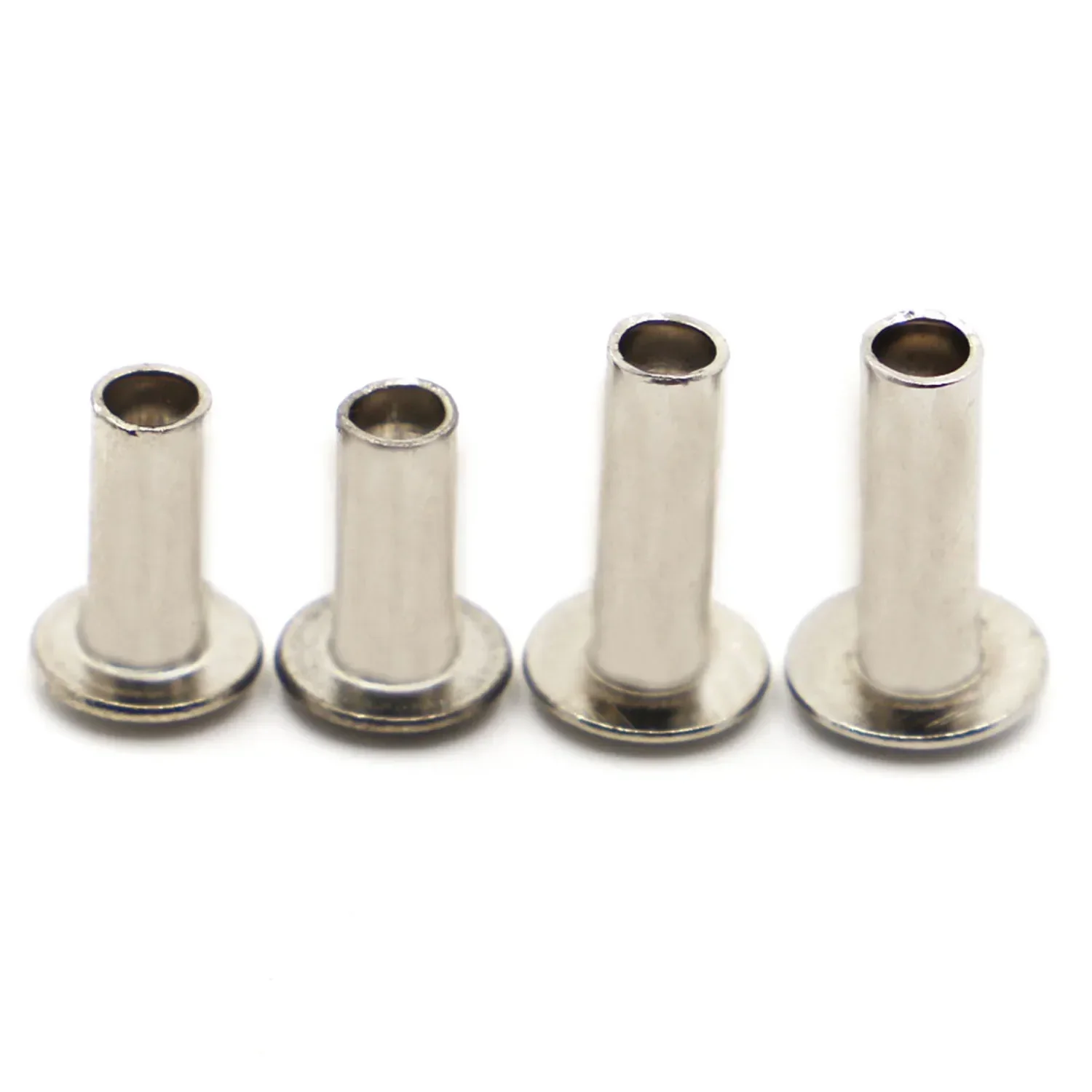 GB873 Nickel Plated Steel Round Flat Truss Pan Head Half Semi Hollow Shank Rivet 10-50pcs M2 M2.5 M3 M4 M5 M6 rivets and fasteners,rivets and screws