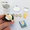 1Set 1/12 Dollhouse Miniature Items Kitchen Utensils Cooking Baking Set Model Rolling Pin Baking Tray DIY Doll House Accessories 1