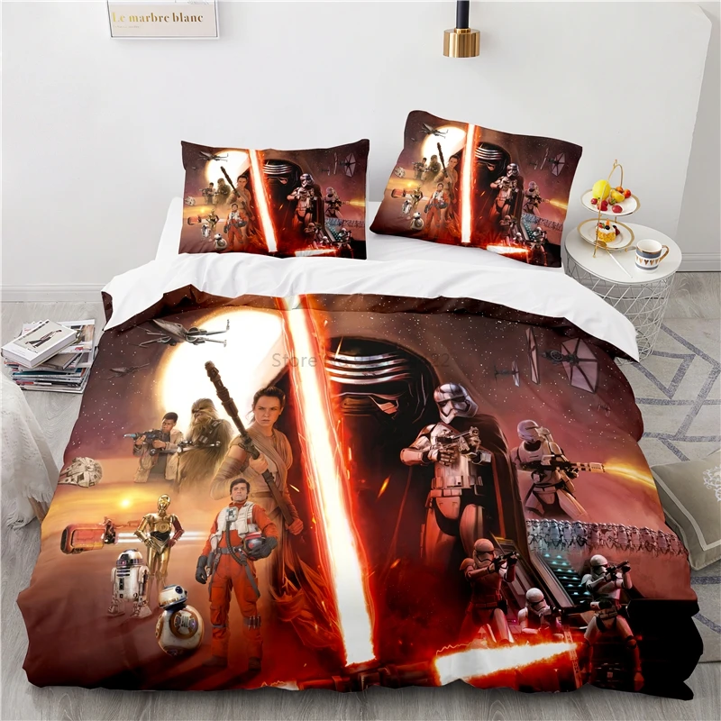 New Star Wars 3d Bedding Set Print Duvet Cover Set with Pillowcase Home Textile Elegant Bedroom Decor Bed Linen Set Dropshipping 